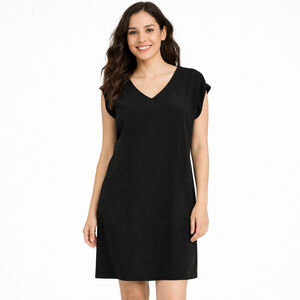 Women's Cynthia Rowley Black Silk Mini Dress Size 4